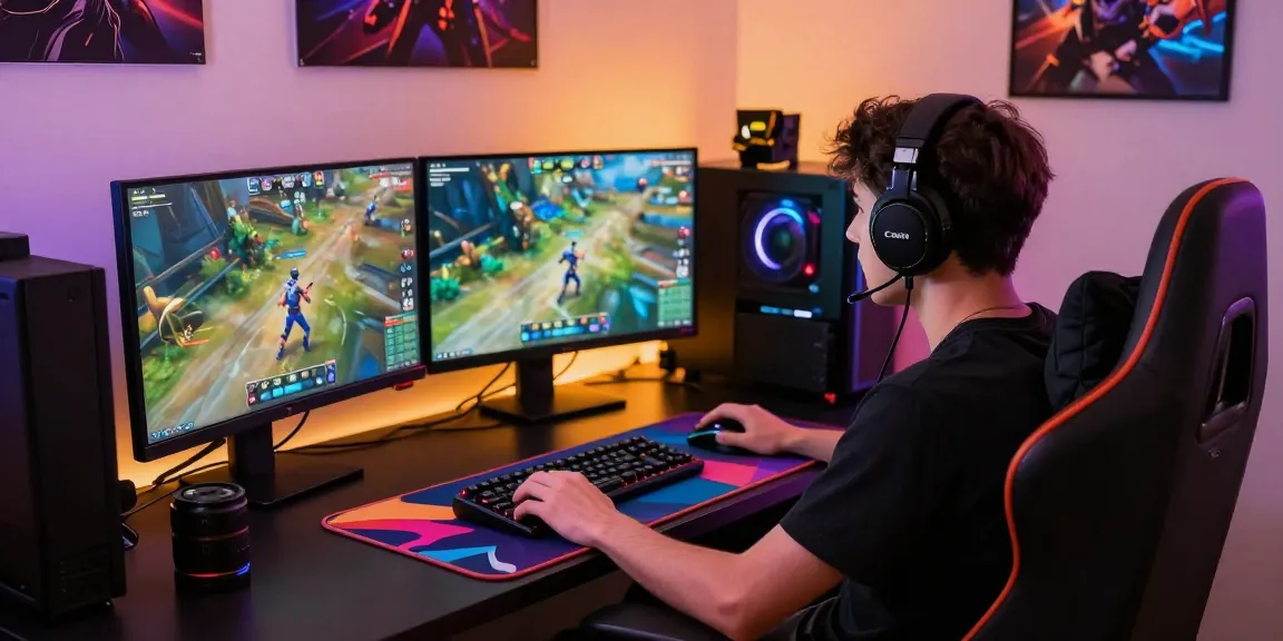 Dynamic gaming setup with lemon121 access for immersive play experience.