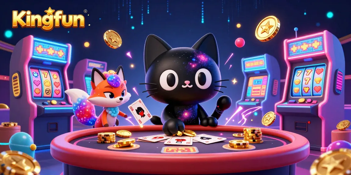 Win big at Kingfun with playful cosmic characters and vibrant casino elements.