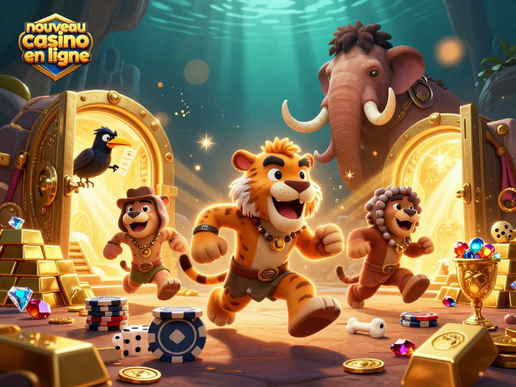 Découvrez les trésors des nouveaux casinos en ligne avec cette illustration captivante.