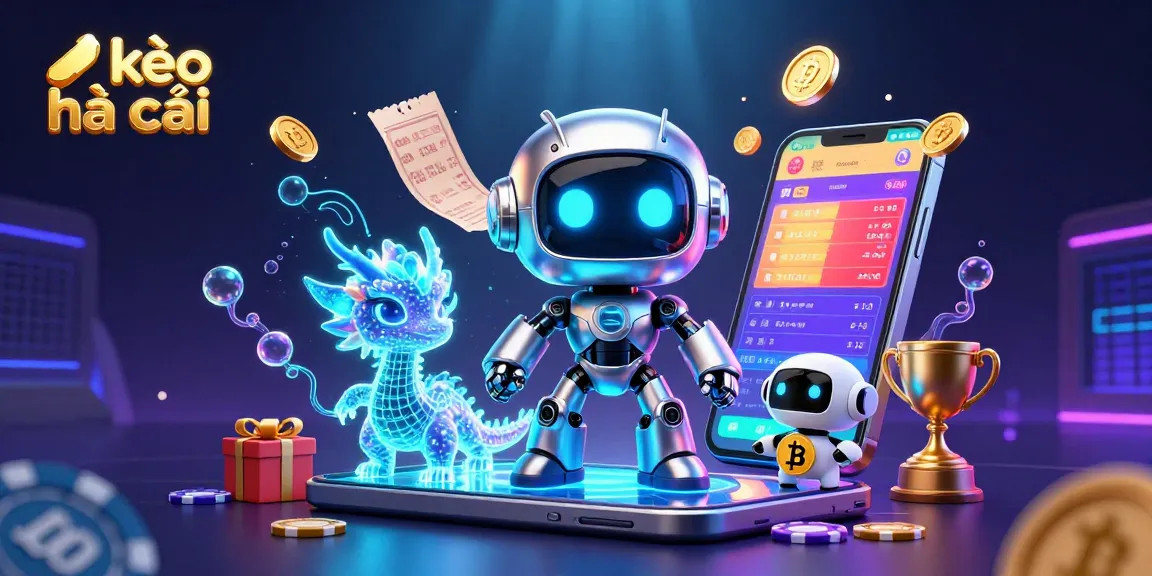 Place bets and analyze odds with kèo nhà cái, featuring a futuristic betting interface and gamified elements.
