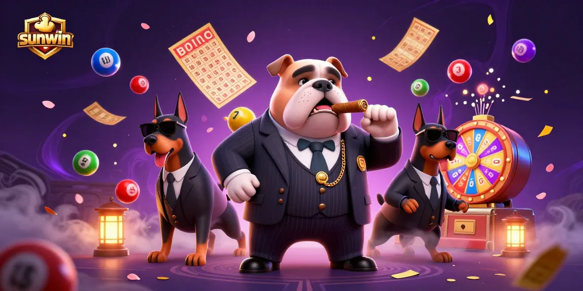 Engage with Sunwin's exciting gaming experience with vibrant lottery elements and dynamic characters.